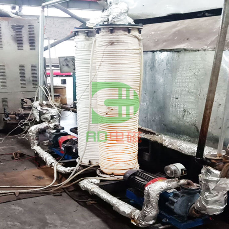 導熱油爐板式加熱現場